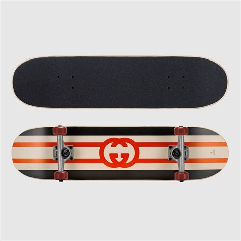 skateboard decks gucci|Gucci interlocking g skateboard.